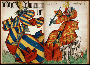 BnF Grand Armorial de la Toison d'Or - feuilleter le fac-similé numérique du manuscrit Arsenal Bourgogne et Normandie