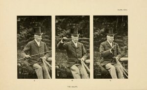El saludo, en A manual of coaching por Rogers Fairman, 1833-1900
