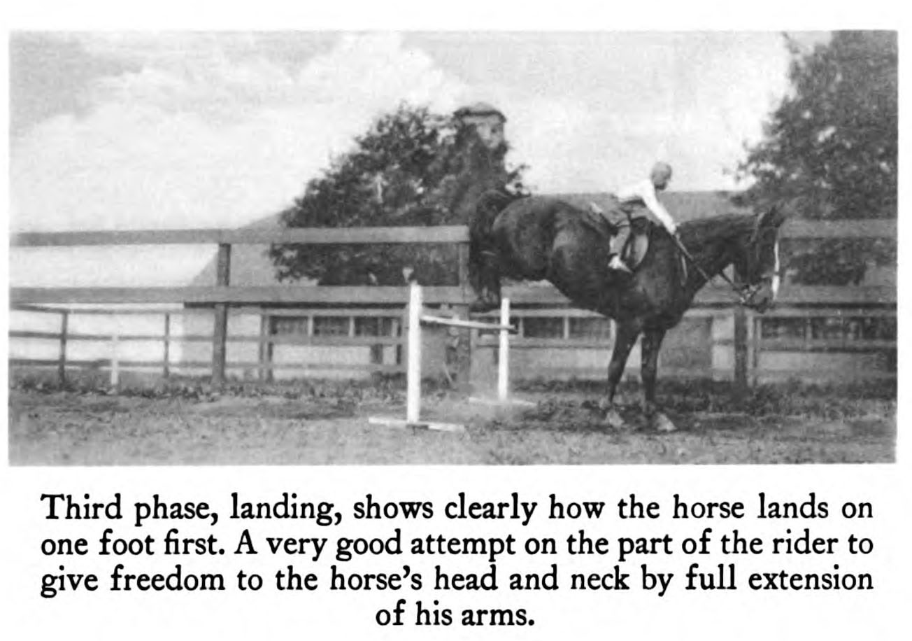Jumping the horse by Captain Littaeur, New York, 1931, extrait 2