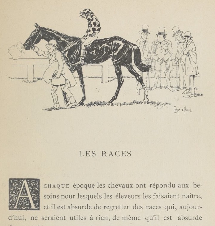 Caran d'Ache in À cheval — Baron de Vaux