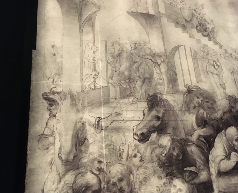 L'Adoration des mages de Léonard de Vinci - Réflectographie infrarouge